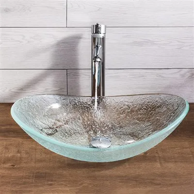 Fregadero ovalado sobre el mostrador